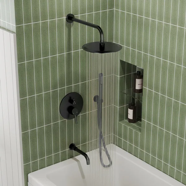 Close-up of bathroom tile and finishes